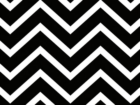Black and White Zig-Zag Pattern