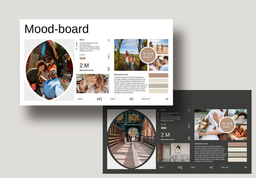 Clean Mood Board Template