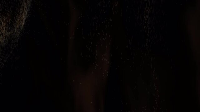 Abstract dark brown and black textured surface background.