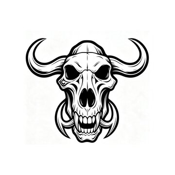 cow skull vector