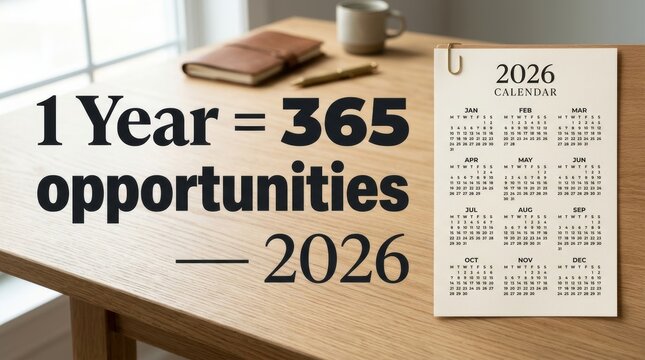 One Year 365 Opportunities 2026 Motivation and Goal Setting