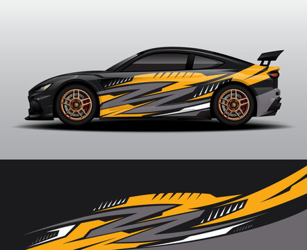Modern Racing Car Wrap and Automotive Graphic Design