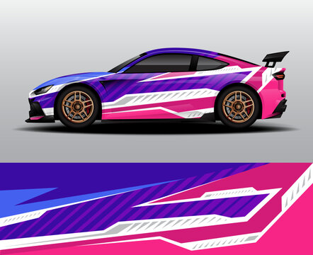 Modern Racing Car Wrap and Automotive Graphic Design