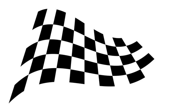 Racing flag. Race flag vector icon. Finishing flag. Vector design illustration