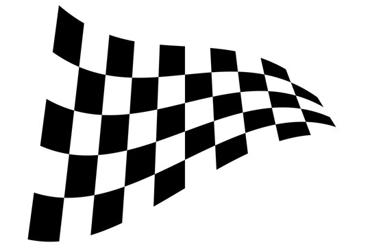 Racing flag. Race flag vector icon. Finishing flag. Vector design illustration