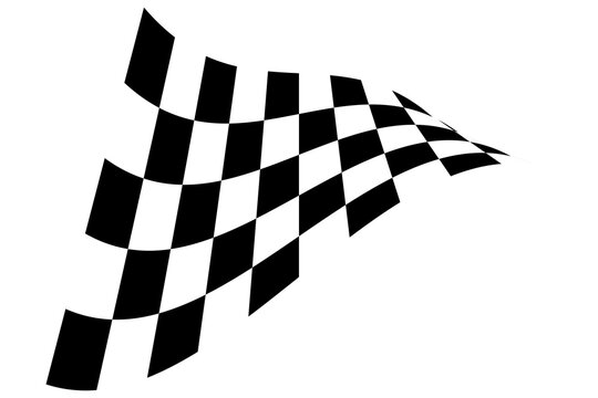 Racing flag. Race flag vector icon. Finishing flag. Vector design illustration