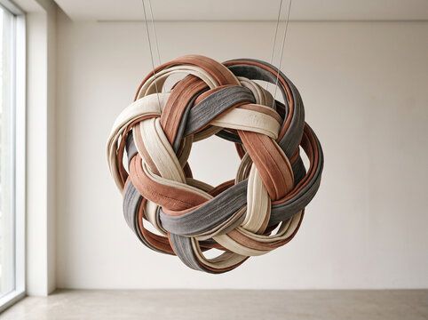 Woven Textile Geometric Knot Scu&hellip;