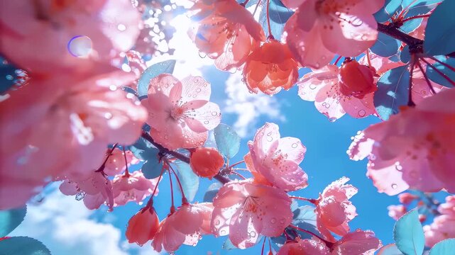 flowers in the sky