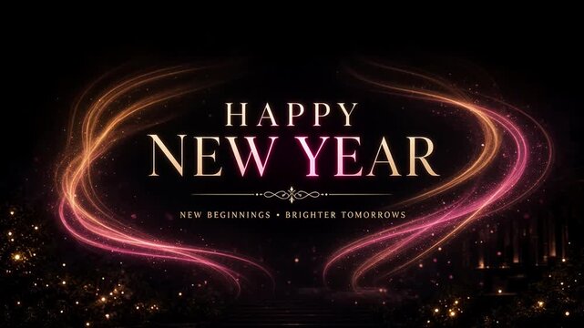 Celebrate the Dawn of a New Year with Radiant Fireworks and Wishes for Brighter Tomorrows