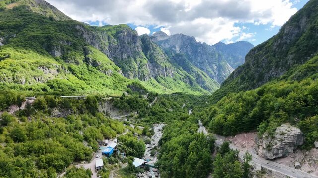 Theth, Albanien. Alpen