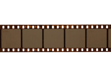 Fototapeta premium Sepia blank film strip simple composition