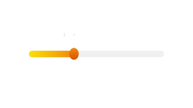 Halloween orange loading bar progress indicators on white background
