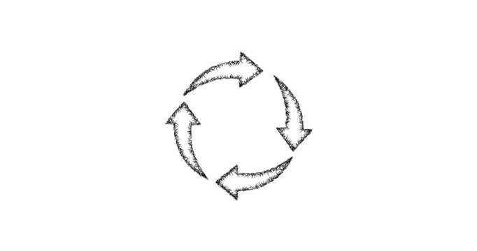 Sketch turn logo animation - smooth progressive reveal