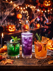 Naklejka na ściany i meble Halloween cocktail party