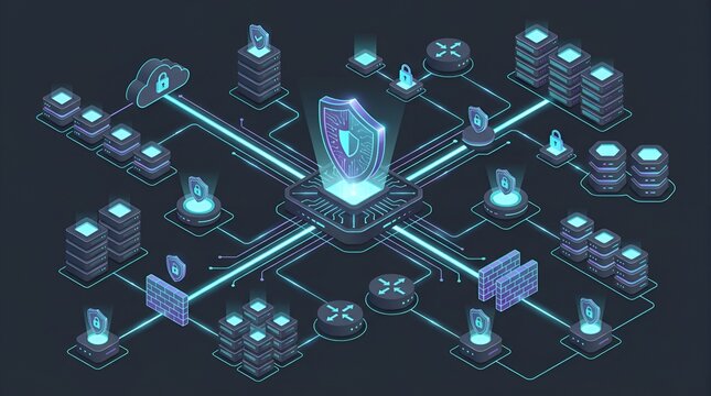 Isometric Cyber Defense Network Security System
