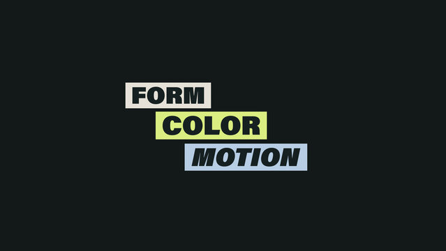 Animated Stepped Text Titles with Three Offset Boxes and Staggered Directional Headline Reveals