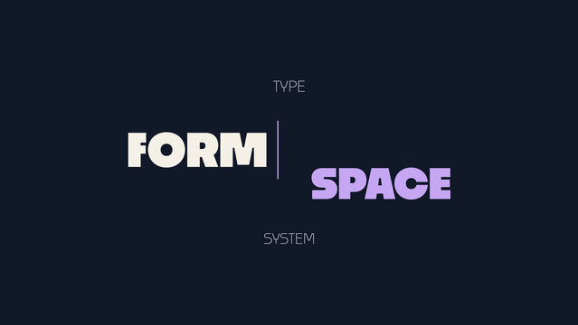 Cross Axis Animated Text Titles for Modular Design Systems and Balanced Spatial Statements