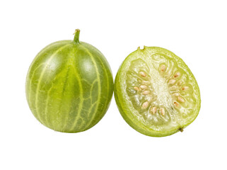 Fresh Green Gooseberries Isolated © ieps