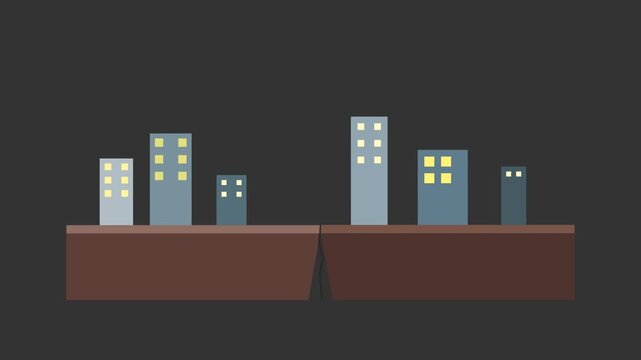 Seismic Tectonic Shift and Urban Earthquake Simulation with Fault Line Slipping