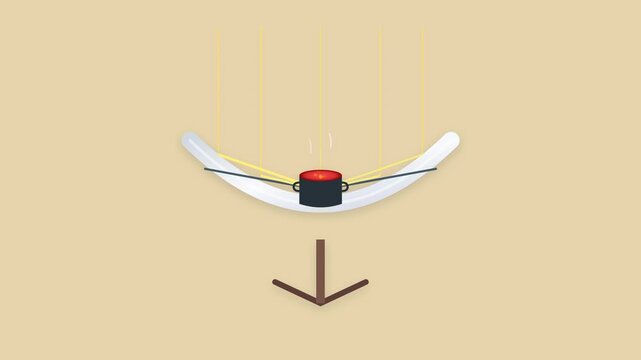 Parabolic Solar Cooker Concentrating Sunlight onto Simmering Stew Pot in Desert Setting