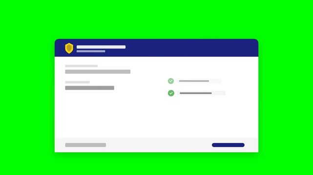Automotive Insurance Policy Identity Card with Coverage Features and Security Glint Animation