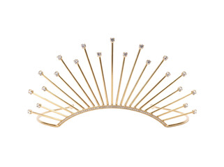 Elegant Gold Sunburst Crystal Tiara © ieps