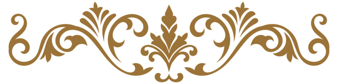 Brown swirl lines, vintage swirl lines, decorative elements.