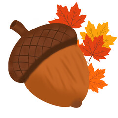 autumn leaves and acorns © Ariv Leanir