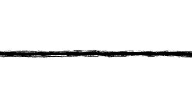 アニメ風の筆で描いたようなエフェクトの仕切りの枠線の動画