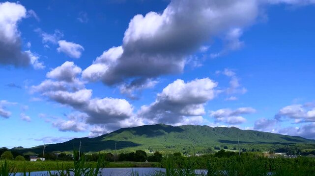 Cloud Timelapse Over Green Hills &ndash; Long Version 4K 60fps (No Audio)