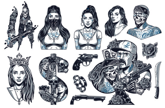 Each character features unique, detailed