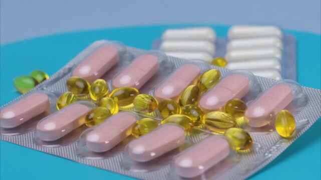 video of vitamins in a chair close-up