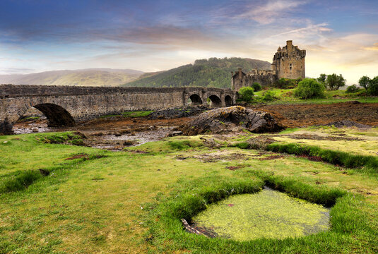 Eilean Donan Castle, Kyle of Lochalsh Scotland, UK.
