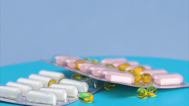 video of vitamins in a chair close-up