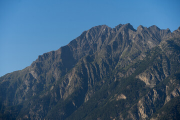 Obraz premium mountain landscape in the alps on a July