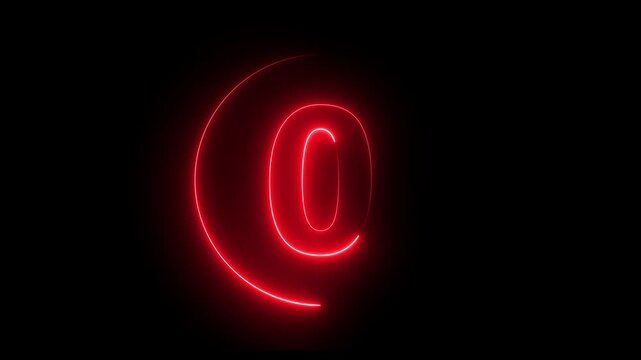 5 second countdown timer animation with neon number text glowing from 5 to 0 with interesting circle animation. Circle countdown timer 5 sec motion animate.