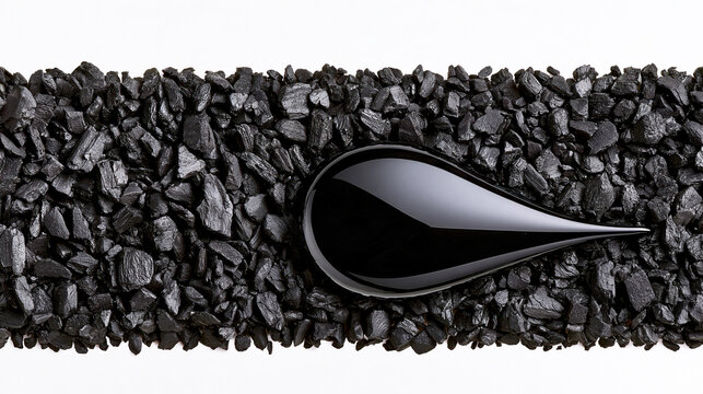 Charcoal cleansing mask texture paired with matte black fragments, highlighting deep cleansing, pore care, oil absorption and purifying skincare through striking surface contrast.