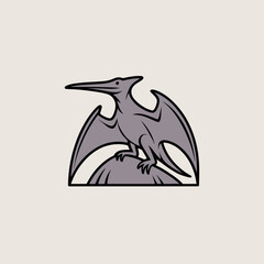 Pterodactyl flying reptile creature animal. © Cavellor