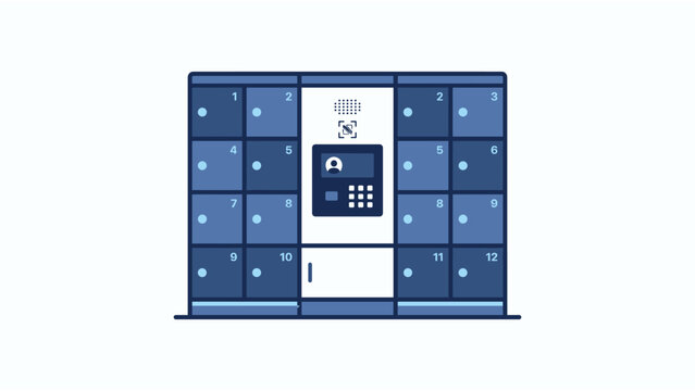Digital parcel locker with automated delivery system