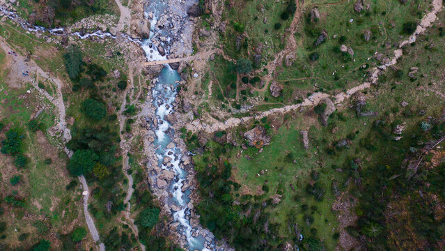 scenic view of famous cirque de gavarnie with gavarnie fall in pyrenees national park