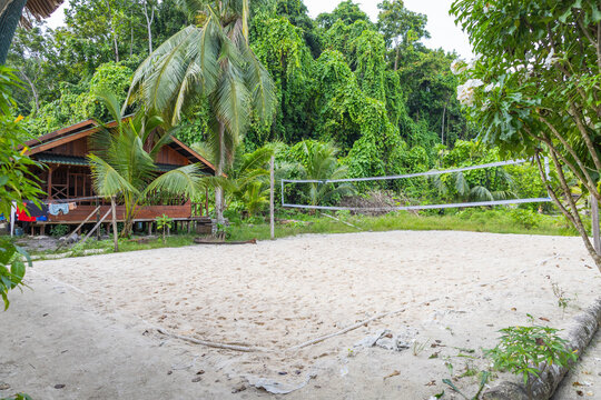 The small village on the island