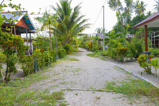 The small road on the island