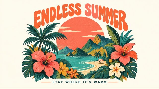 Endless summer with tropical vibe