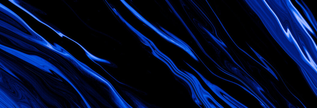 Marble rock texture blue ink pattern liquid swirl paint black dark that is Illustration background for do ceramic counter tile white that is abstract waves skin wall luxurious art ideas concept.