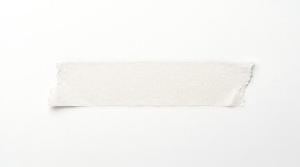 Fototapeta premium Masking tape piece isolated on white background adhesive tape strip with ripped edges