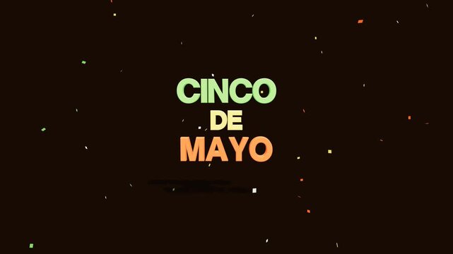 Cinco De Mayo typography text lettering celebration message concept