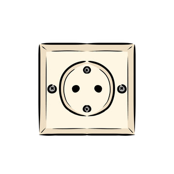 electrical outlet vector illustration