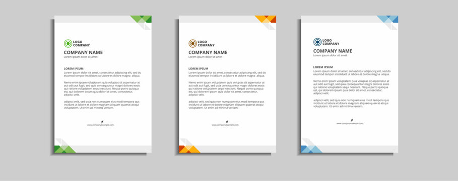 modern corporate letterhead template design