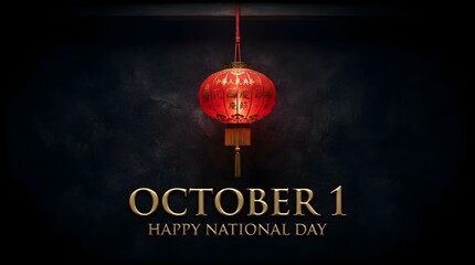 Fototapeta premium Celebrating the glorious national day of the people's republic of china a momentous occasion marking the founding of this great nation on october 1st 1949