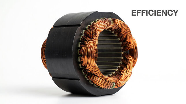 High Efficiency Electrical Transformer Coil Winding with Copper Wire Displayed
